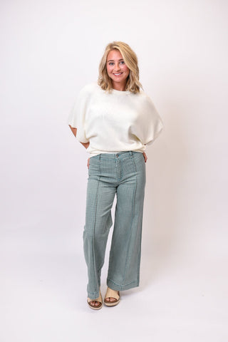 Feminine Intuition Gingham Plaid Pants - Shop Rust & Ruffles