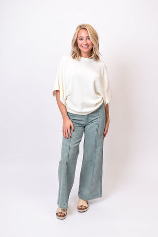 Feminine Intuition Gingham Plaid Pants - Shop Rust & Ruffles