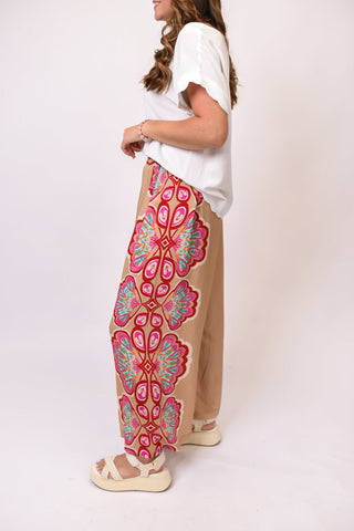 Fiesta Floral Wide Leg Pants - Shop Rust & Ruffles