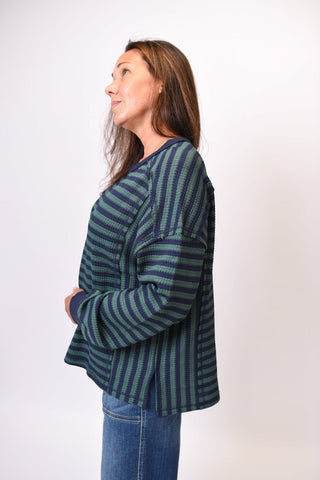 Fireside Night Striped Top - Shop Rust & Ruffles