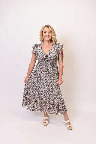 Floral Frenzy Midi Dress - Shop Rust & Ruffles