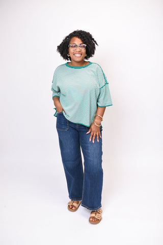 Free Day Striped Tee - Shop Rust & Ruffles