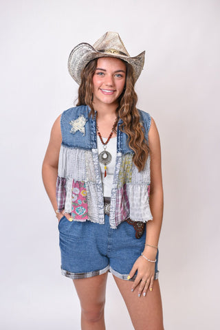 Free Roam Patchwork Vest - Shop Rust & Ruffles