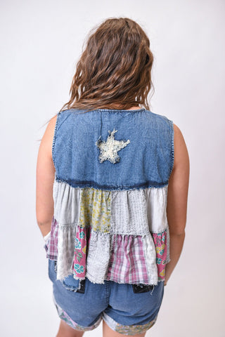 Free Roam Patchwork Vest - Shop Rust & Ruffles