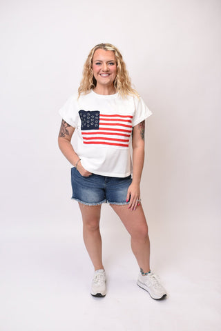 Freedom Flag Patch Tee - Shop Rust & Ruffles