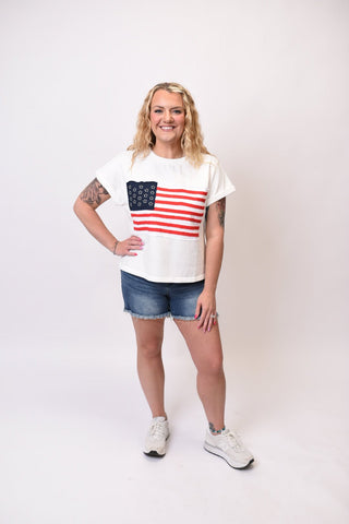 Freedom Flag Patch Tee - Shop Rust & Ruffles