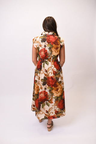 Fresh Start Floral Midi Dress - Shop Rust & Ruffles