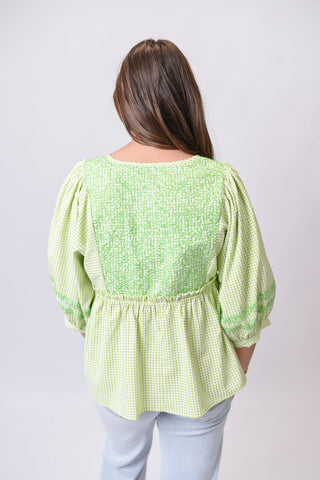 Garden Glow Embroidered Blouse - Shop Rust & Ruffles