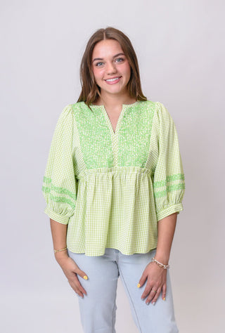 Garden Glow Embroidered Blouse - Shop Rust & Ruffles