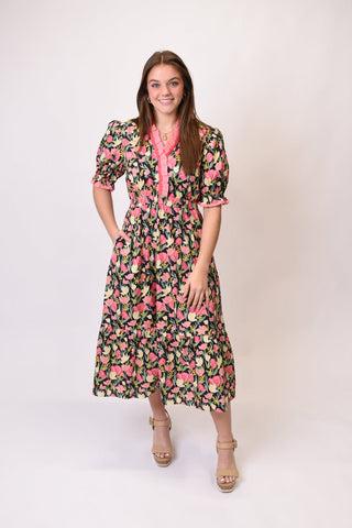 Garden Vows Floral Midi Dress - Shop Rust & Ruffles