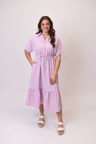 Garden Walk Striped Midi Dress - Shop Rust & Ruffles