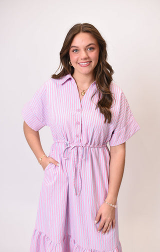 Garden Walk Striped Midi Dress - Shop Rust & Ruffles
