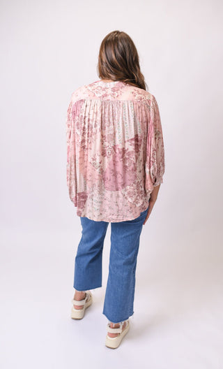 Garden Whisper Blouse in Blush - Shop Rust & Ruffles