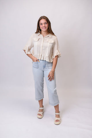 Gentle Moments Cropped Jacket - Shop Rust & Ruffles