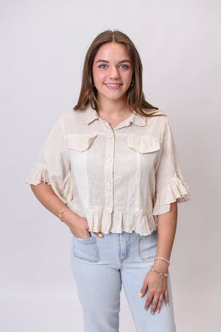 Gentle Moments Cropped Jacket - Shop Rust & Ruffles