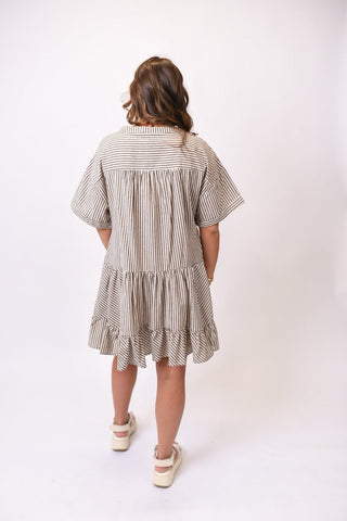 Getaway Striped Mini in Taupe - Shop Rust & Ruffles
