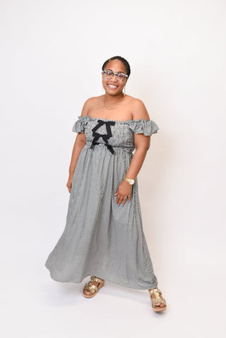 Gingham Love Midi Dress - Shop Rust & Ruffles