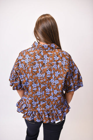 Golden Hibiscus Blouse - Shop Rust & Ruffles