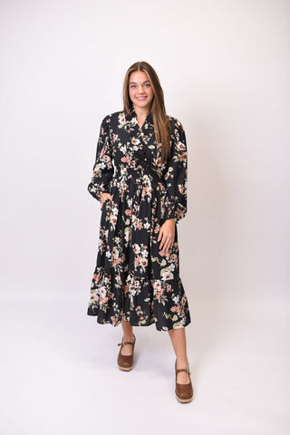 Greenhouse Midi Dress in Black - Shop Rust & Ruffles