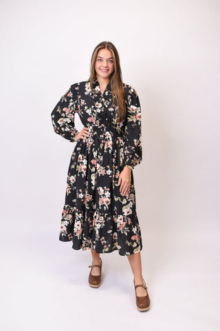 Greenhouse Midi Dress in Black - Shop Rust & Ruffles
