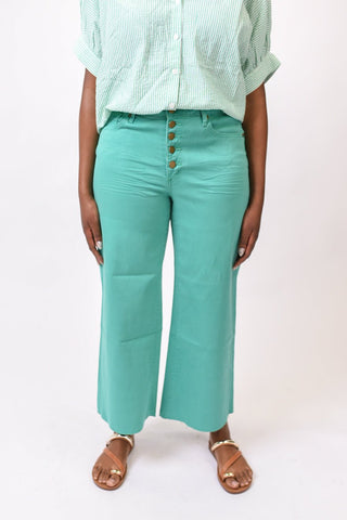 Hand It Off Wide Leg Pants - Clover Green - Shop Rust & Ruffles