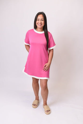 Happy Hour Mini Dress in Pink - Shop Rust & Ruffles
