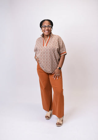 Harvest Mosaic Blouse - Shop Rust & Ruffles