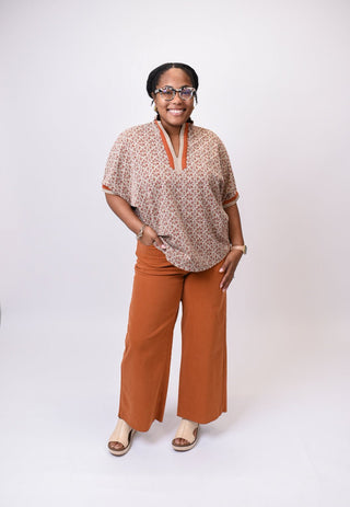 Harvest Mosaic Blouse - Shop Rust & Ruffles