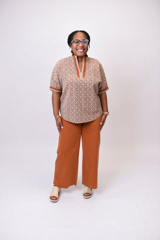 Harvest Mosaic Blouse - Shop Rust & Ruffles