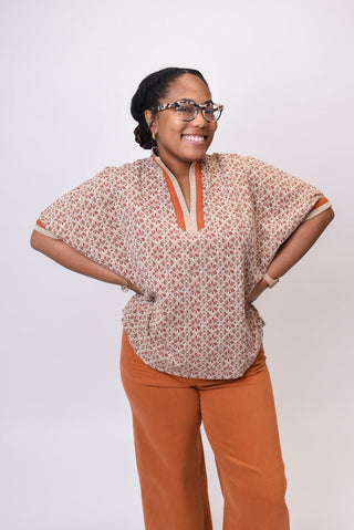 Harvest Mosaic Blouse - Shop Rust & Ruffles