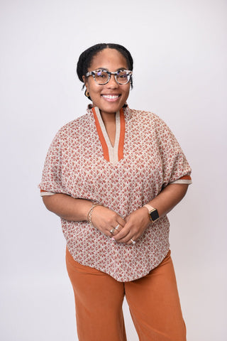 Harvest Mosaic Blouse - Shop Rust & Ruffles