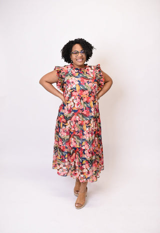 Heart Eyes Floral Midi Dress - Shop Rust & Ruffles