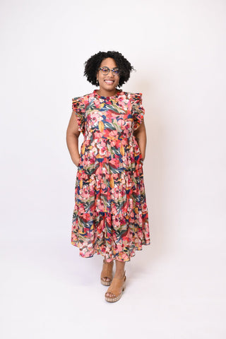 Heart Eyes Floral Midi Dress - Shop Rust & Ruffles