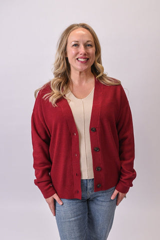 Hearthside Button Front Cardigan - Shop Rust & Ruffles