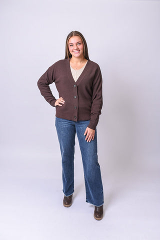 Hearthside Button Front Cardigan - Shop Rust & Ruffles