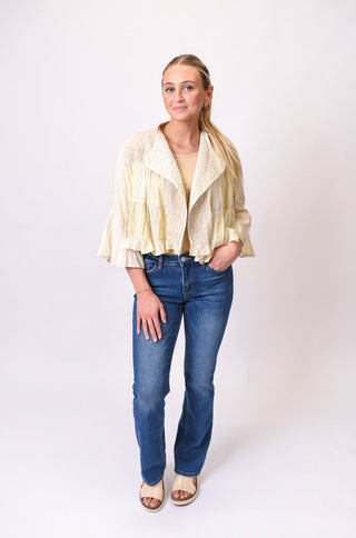 Heirloom Stitch Crop Kimono - Shop Rust & Ruffles