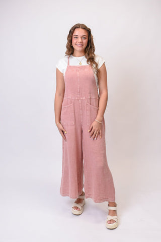Here I Am Jumpsuit in Mauve - Shop Rust & Ruffles