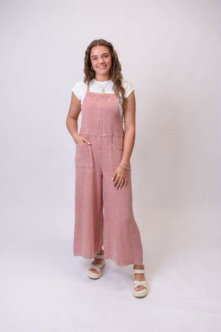 Here I Am Jumpsuit in Mauve - Shop Rust & Ruffles