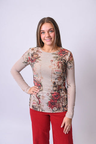 Holiday Heirloom Mesh Top - Shop Rust & Ruffles