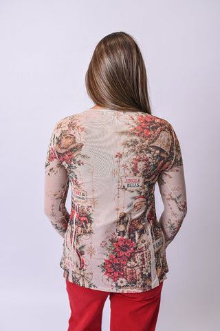 Holiday Heirloom Mesh Top - Shop Rust & Ruffles