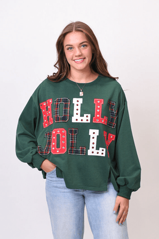 Holly Jolly Patchwork Pullover - Shop Rust & Ruffles