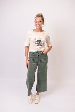 Home Sweet Home Embroidered Top - Shop Rust & Ruffles