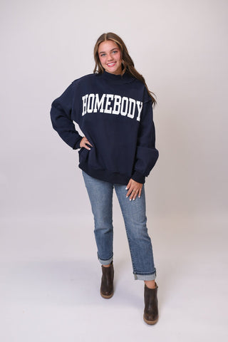 Homebody Reversible Mock Neck Sweatshirt - Shop Rust & Ruffles