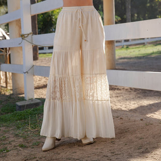 Homestead Lace Tiered Pants - Shop Rust & Ruffles