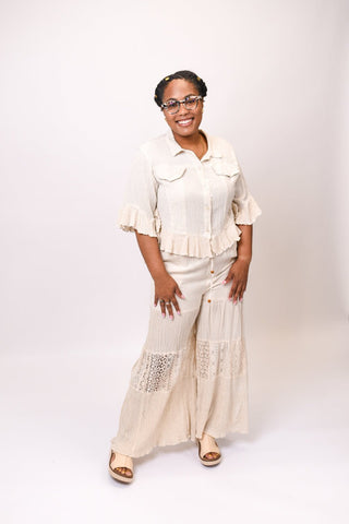 Homestead Lace Tiered Pants - Shop Rust & Ruffles