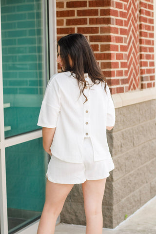 Going Back Textured Shorts