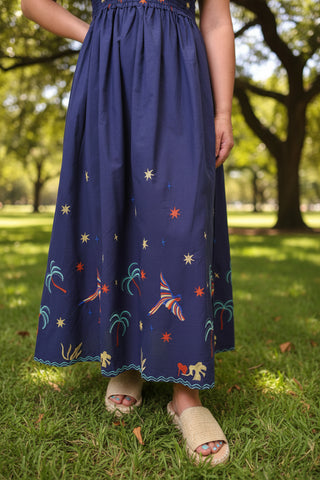Island Stitch Midi Sundress - Shop Rust & Ruffles