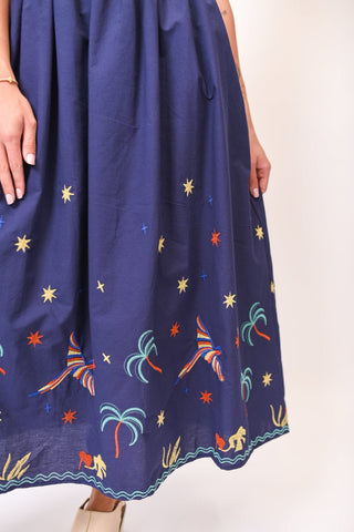 Island Stitch Midi Sundress - Shop Rust & Ruffles