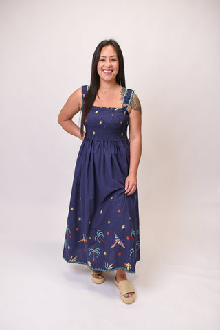 Island Stitch Midi Sundress - Shop Rust & Ruffles