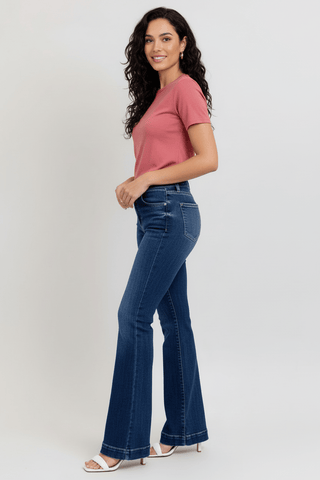 Jet Set Judy Blue Trouser Jeans - Shop Rust & Ruffles